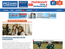Tablet Screenshot of edukacja.piszanin.pl