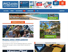 Tablet Screenshot of kultura.piszanin.pl